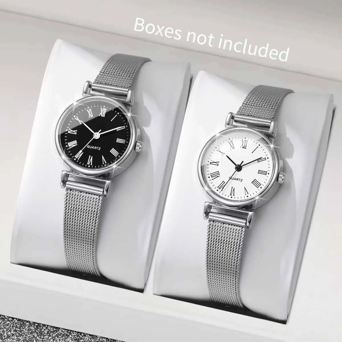 Stainless Mesh Band - 1/2PCS Mode Dameshorloges Casual Roma Dial