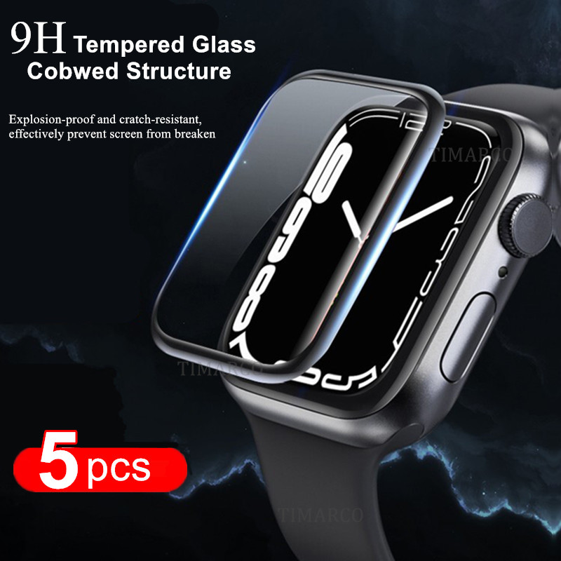 Watch Case Bumper - Screenprotector Voor Apple Watch 45Mm 44Mm