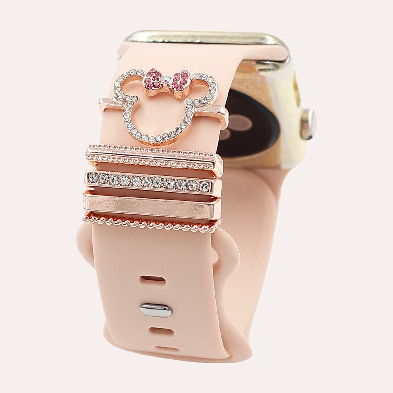 Smartwatch Watch Accessories - 5 stuks cartoon muis strass horlogeband