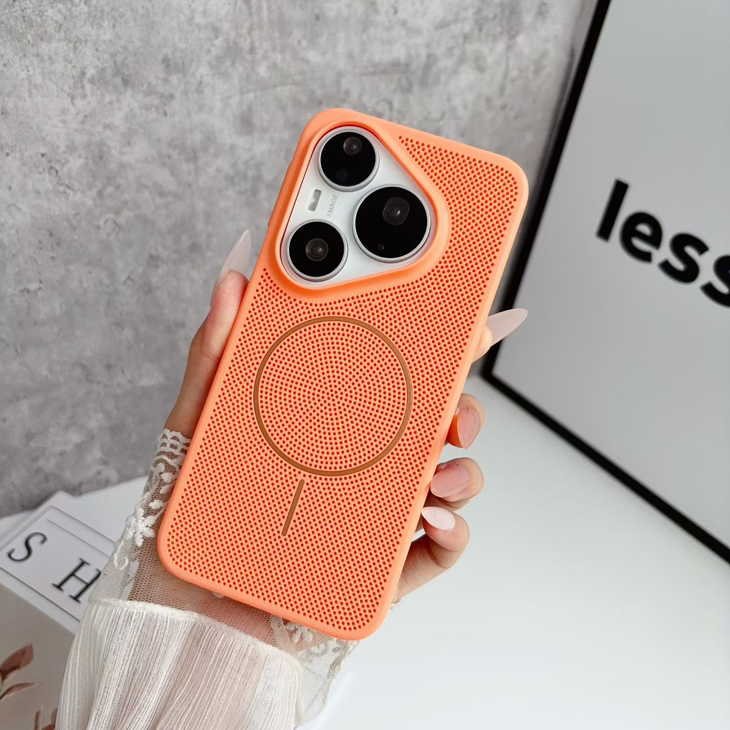 Huawei Mate 60 - Magnetische Koelende Ademende Shell Case voor
