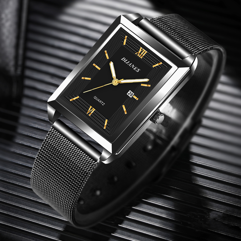 Heren kalenderdatum sport en v - Stainless Mesh Band recensie en prijs