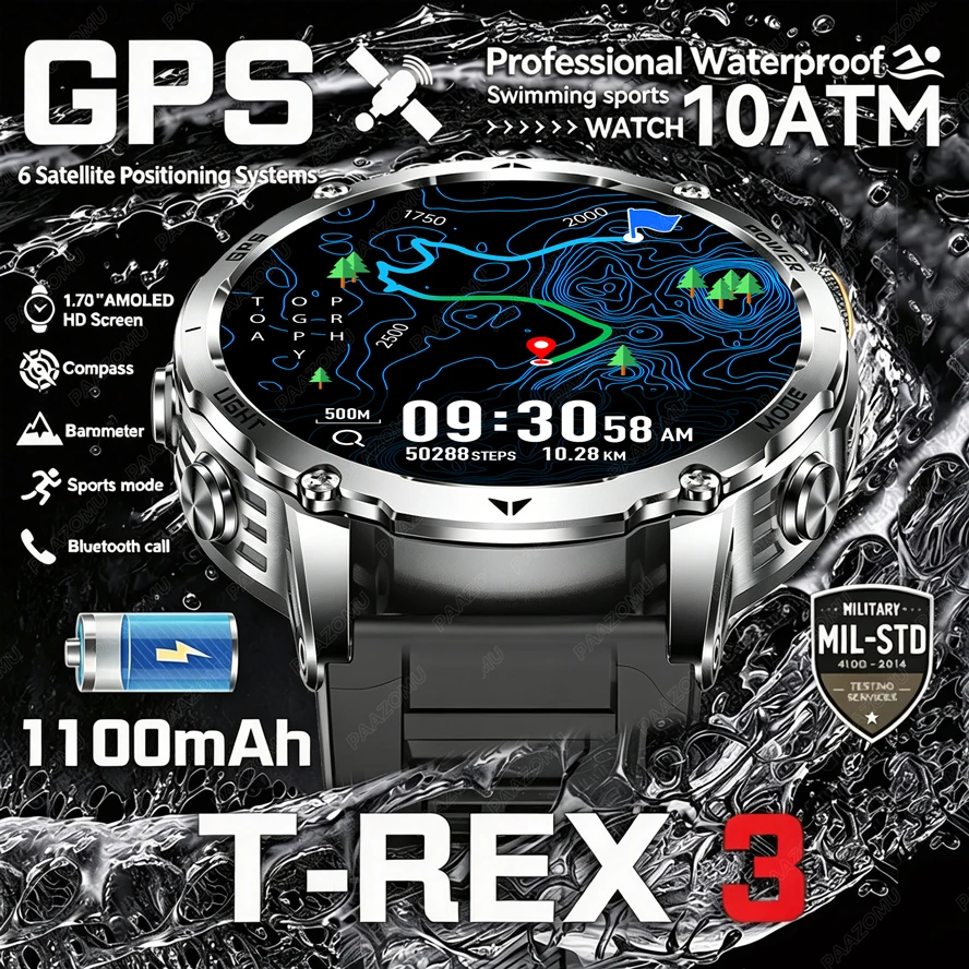 T-Rex 3 Militaire Smartwatch m - Smartwatch M Active recensie en prijs