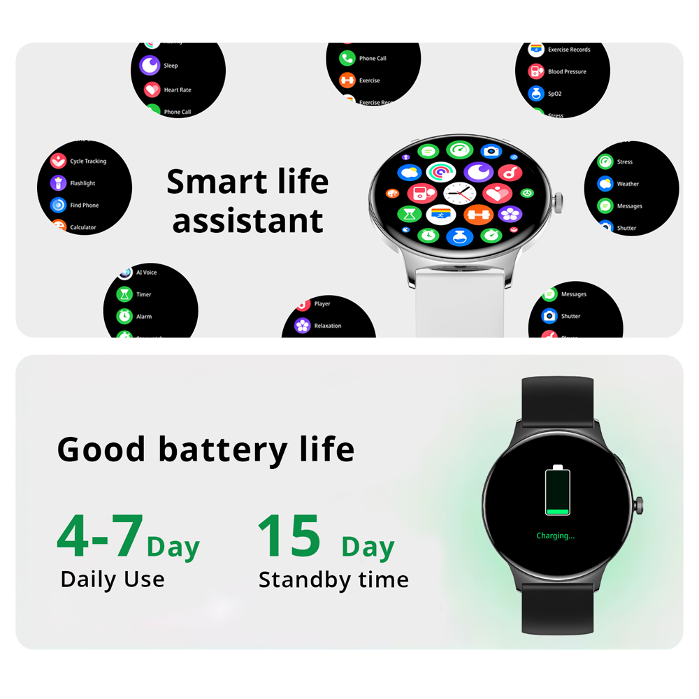 COLMI V89 damessmartwatch 1,43 - Smartwatch Face recensie en prijs