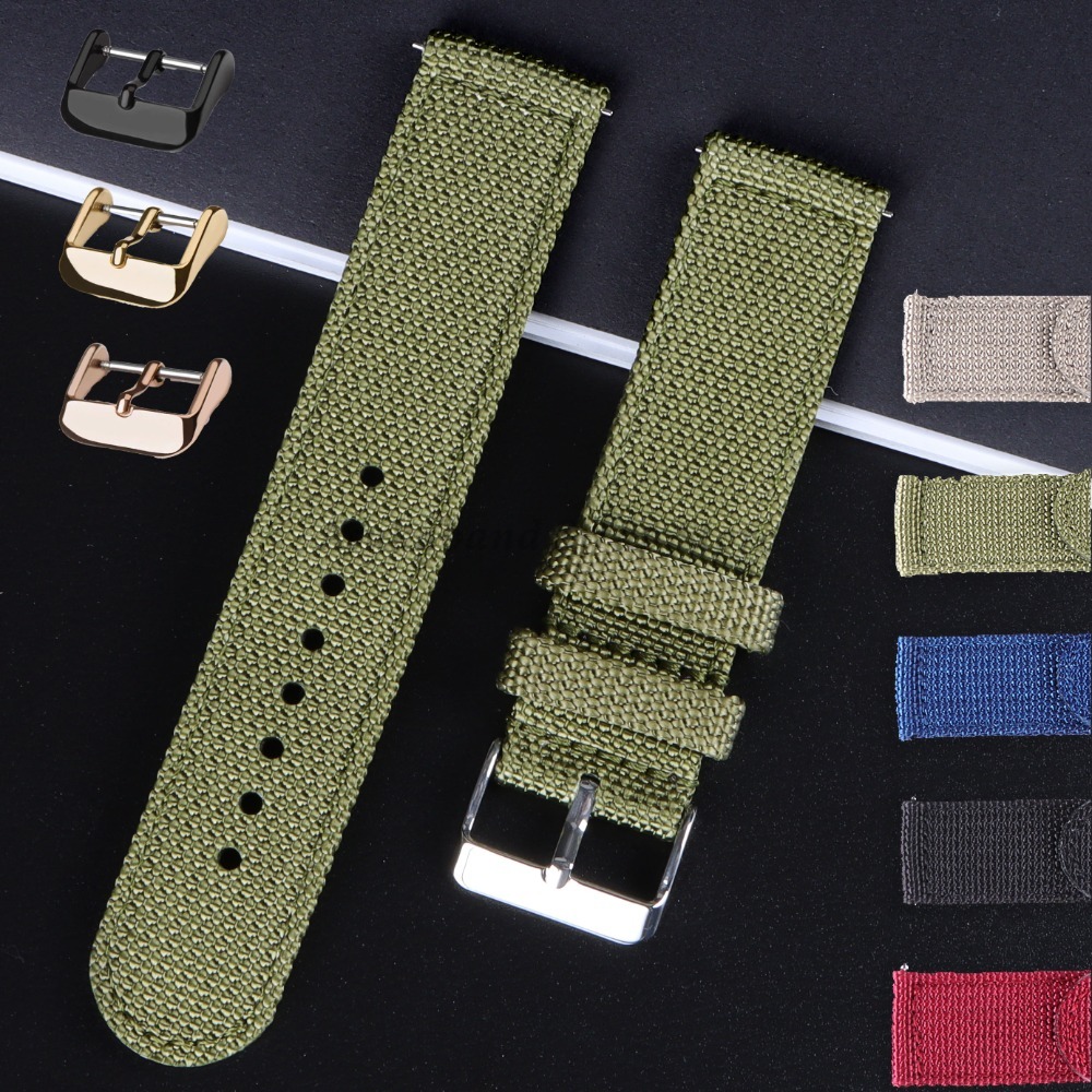 18 20 22 24 mm nylon canvas ba - Nylon Nato Strap recensie en prijs