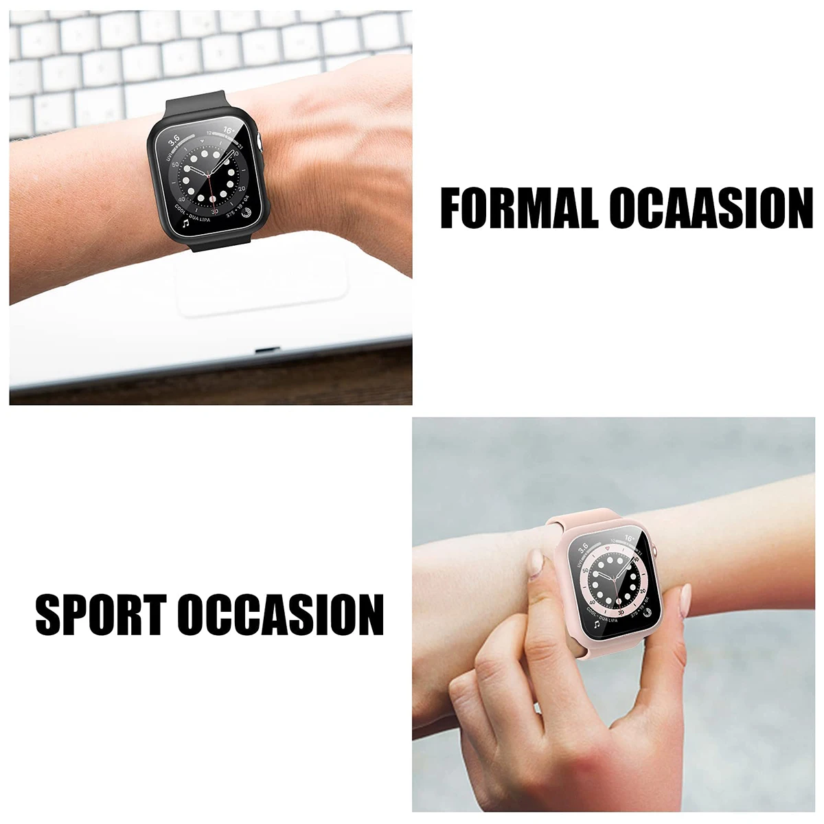Gehard glas + cover voor Apple - Smartwatch Band Accessories recensie en prijs
