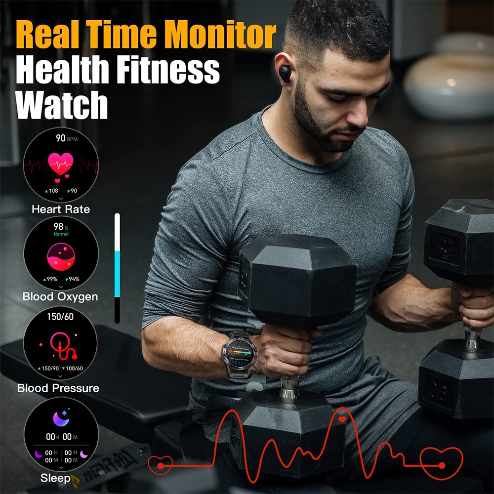 MEVADEN Steel 1.39 inch Heren  - Smartwatch Face recensie en prijs
