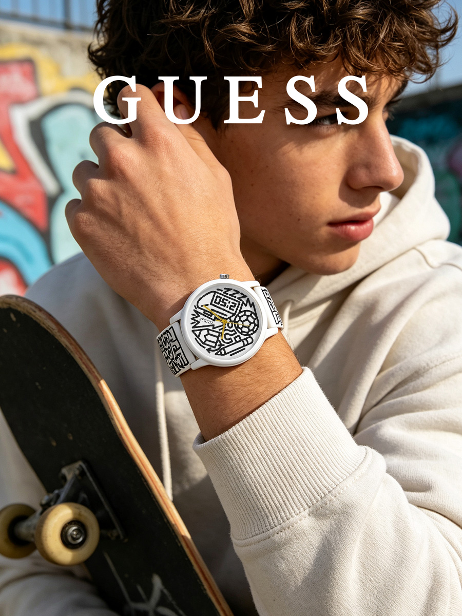 Guess unisex quartzhorloge wit - Smartwatch Guess recensie en prijs