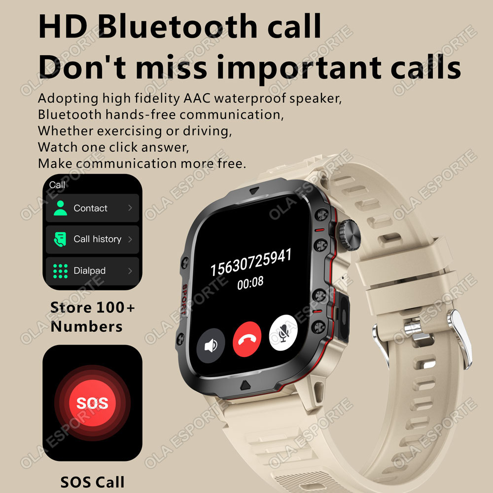 2026 Nieuw Militair Smartwatch - Smartwatch X12 recensie en prijs