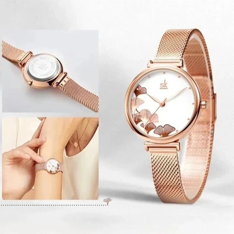 Luxe dameshorloge met ginkgo-m - Stainless Mesh Band recensie en prijs