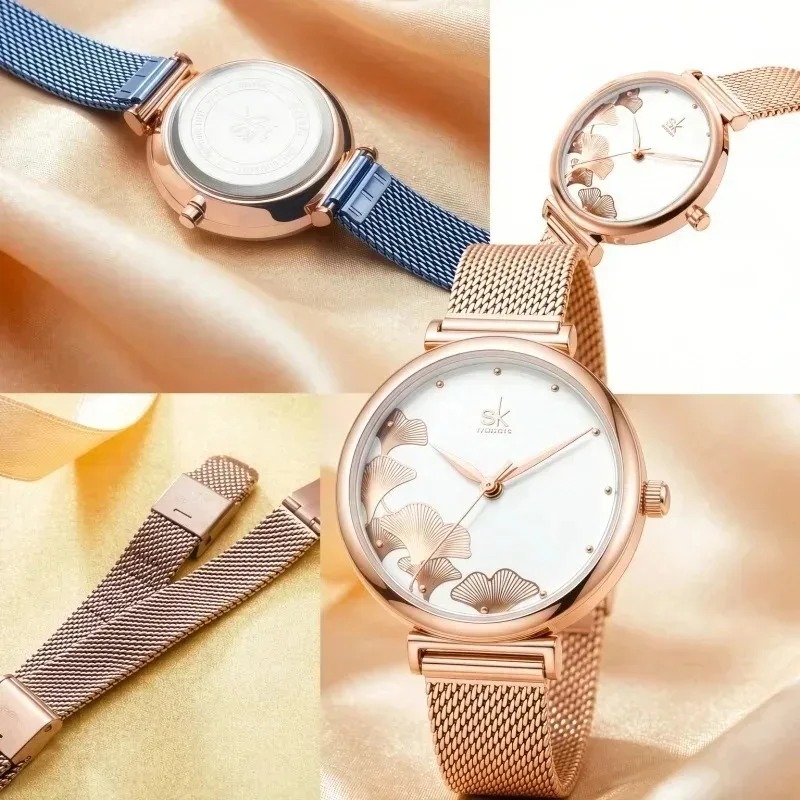 Luxe dameshorloge met ginkgo-m - Stainless Mesh Band recensie en prijs